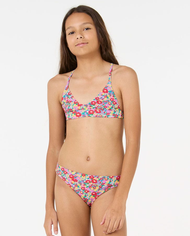 Maillot Bikini Sport La-V Pour Fille - Résistant Au Chlore Et Confortable