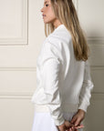 Womance Chandail Col Haut Zip 9153
