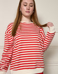 Womance Chandail Ligné Ample 9158