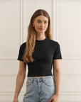 Womance T-Shirt Court Rib