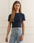 Womance T-Shirt Court Rib