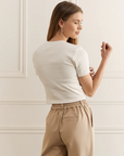 Womance T-Shirt Court Rib