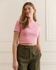 Womance T-Shirt Court Rib