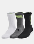 Under Armour Bas mi-mollet UA Zone Lot de 3 Junior