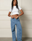 Womance Jeans Jambe Large 7033