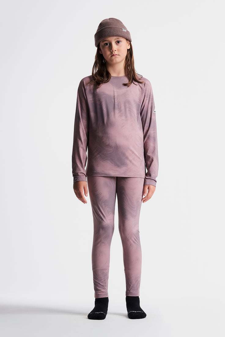 Orage Ensemble Thermal Union Print (7 à 16 ans)