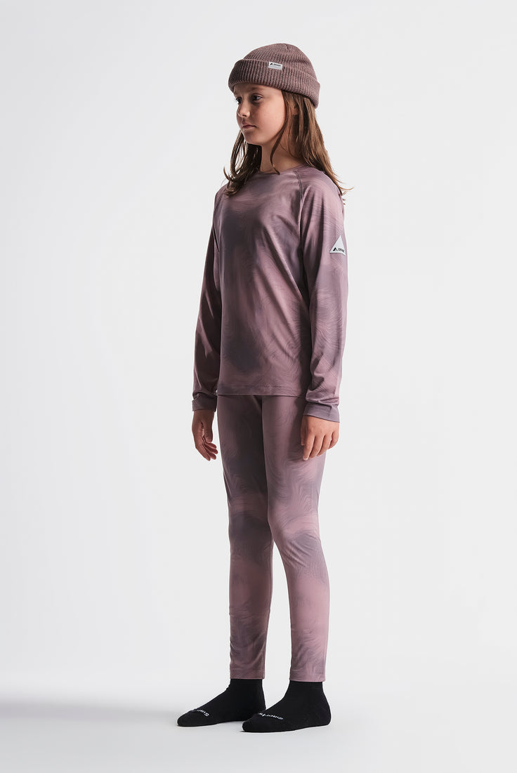 Orage Ensemble Thermal Union Print (7 à 16 ans)