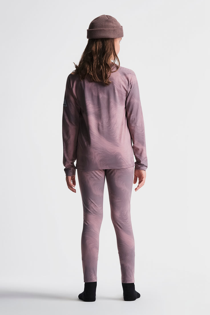 Orage Ensemble Thermal Union Print (7 à 16 ans)