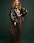 Womance Veste Faux Cuir 3027