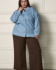 Womance Chemise Effet Denim 4085