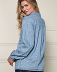 Womance Chemise Effet Denim 4085