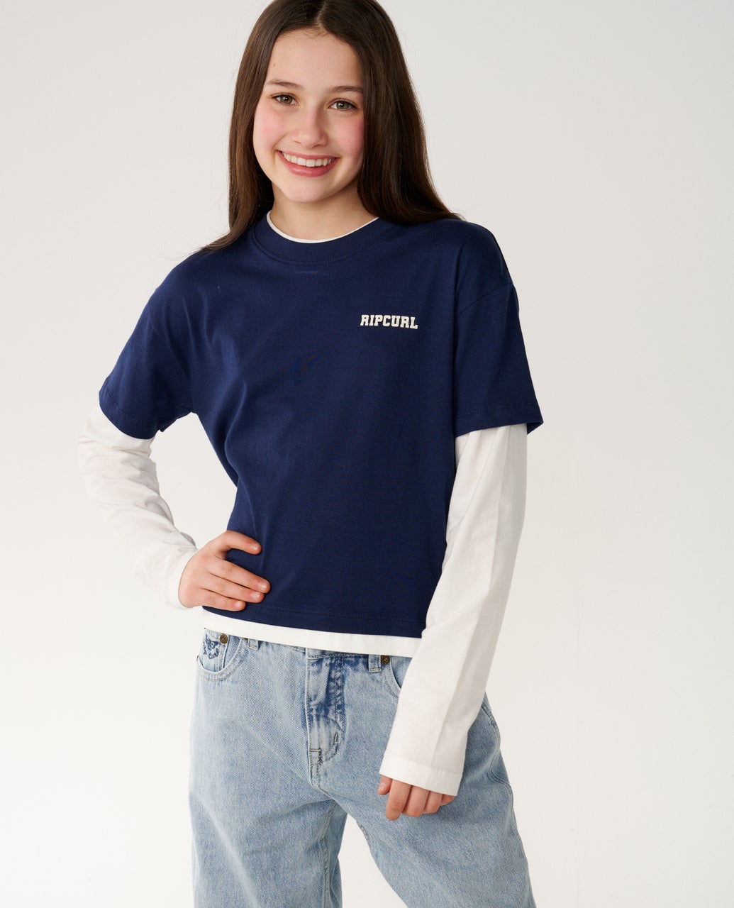 RipCurl T-Shirt Manches Longues Retro Rama (8 à 14 ans)