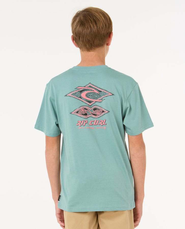 Rip Curl T-Shirt Raw Energy Dolphin Junior (8 à 16 ans)