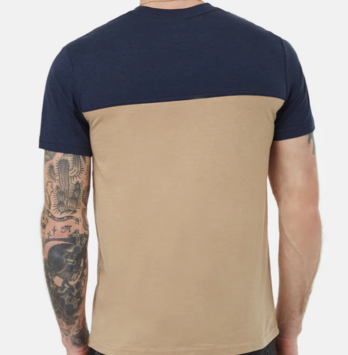 TenTree T-shirt Blocked Pocket