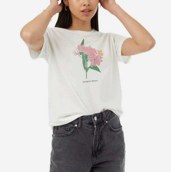 TenTree T-shirt Monarch Botanical