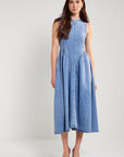 Womance Robe en Denim à effet Corset 7053