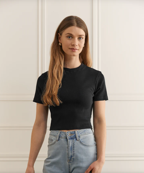 Womance T-Shirt Court Rib