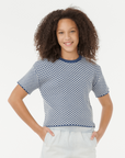 Rip Curl T-Shirt Sunset Knit Gingham (8 à 16 ans)