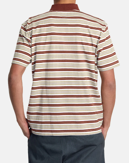 RVCA Polo Uptown Stripe