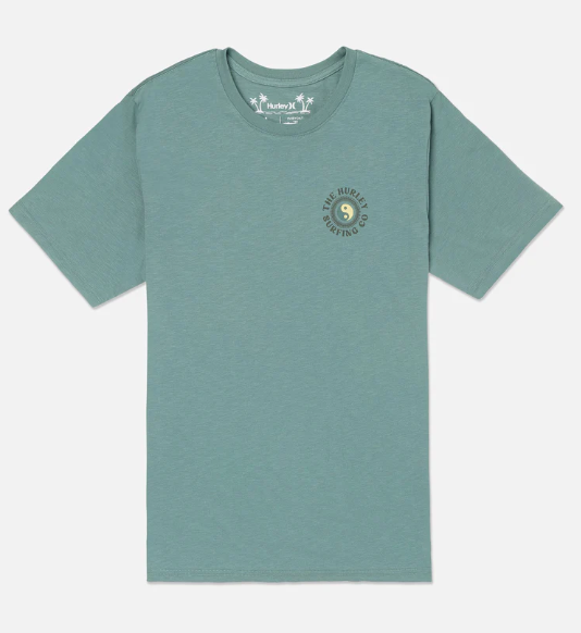 HURLEY T-SHIRT EVERYDAY H2O-DRI KELP CIRCLE