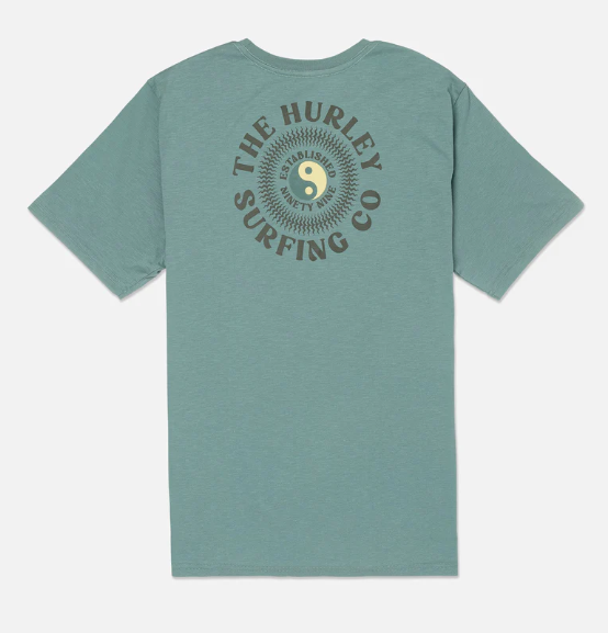 HURLEY T-SHIRT EVERYDAY H2O-DRI KELP CIRCLE