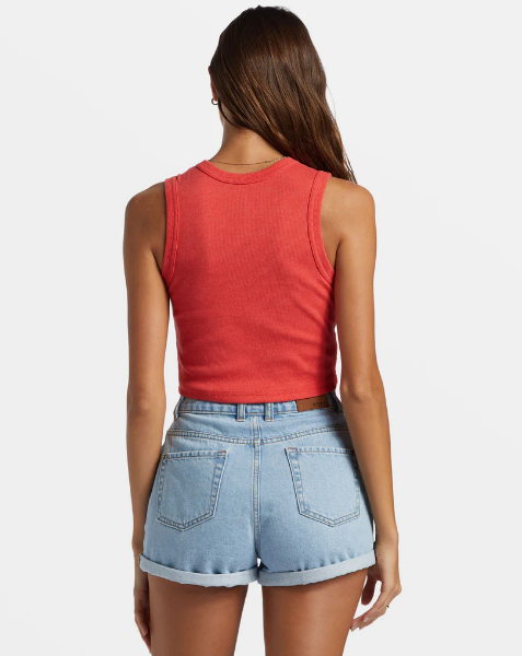 Roxy Camisole Fitted Rib Tank Top