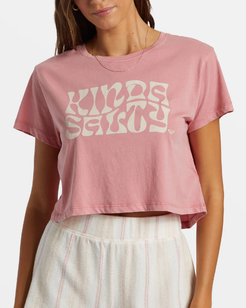 Roxy T-Shirt Kinda Salty Cropped