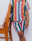 Headster Short en Lin Vertical Delight