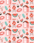 Tiki Serviette Microfibre Popsicle