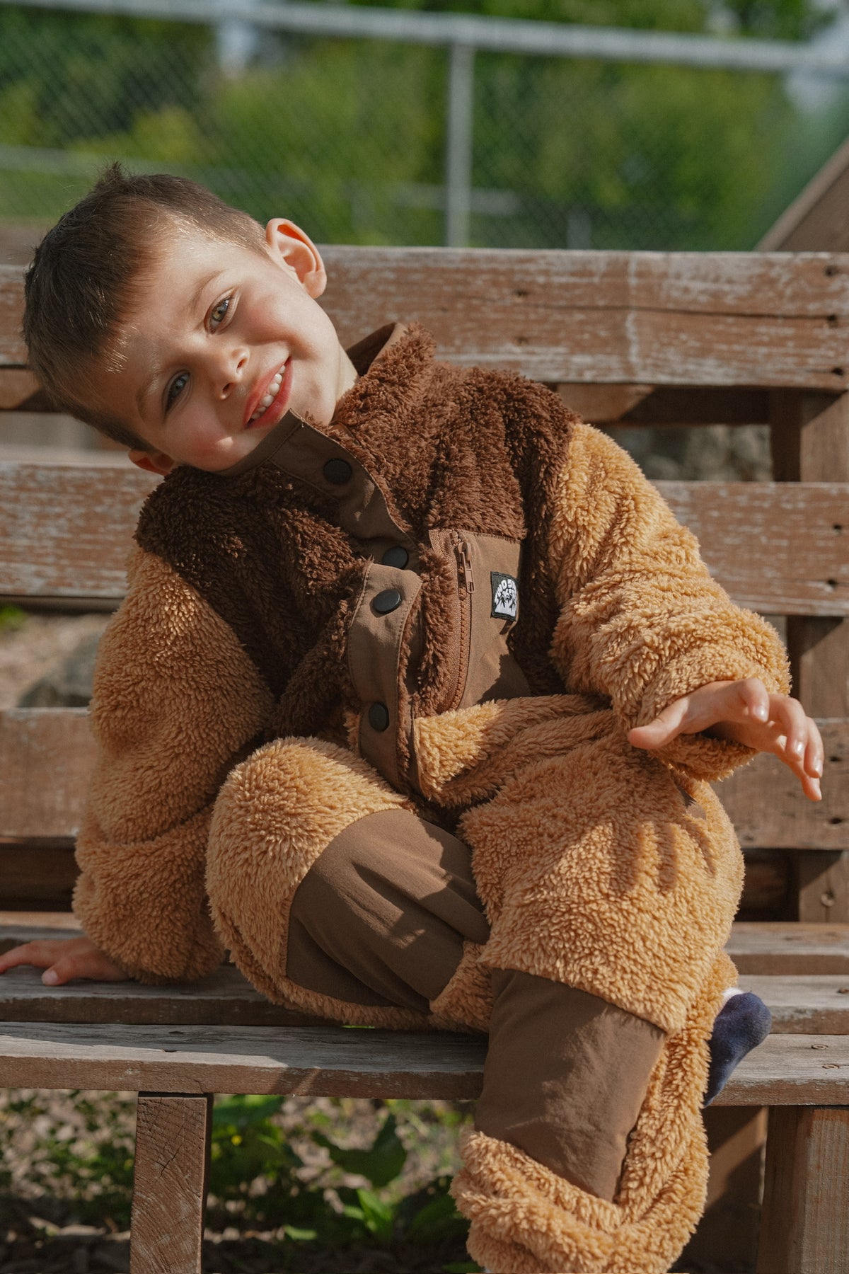 Two Stocked Kids Une-Pièce Polar Teddy Bear (6 mois à 3 ans)