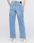 Duer Jeans Denim Lite Cargo Taille Haute