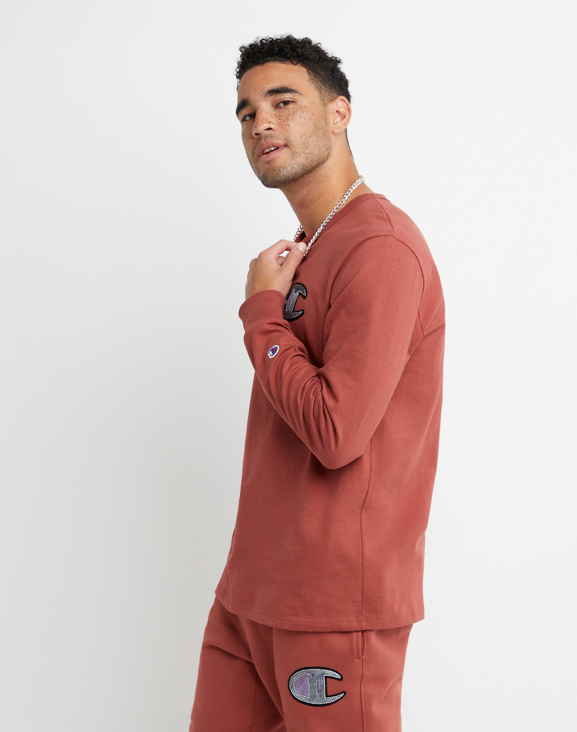 Champion T-shirt Manche longues Héritage